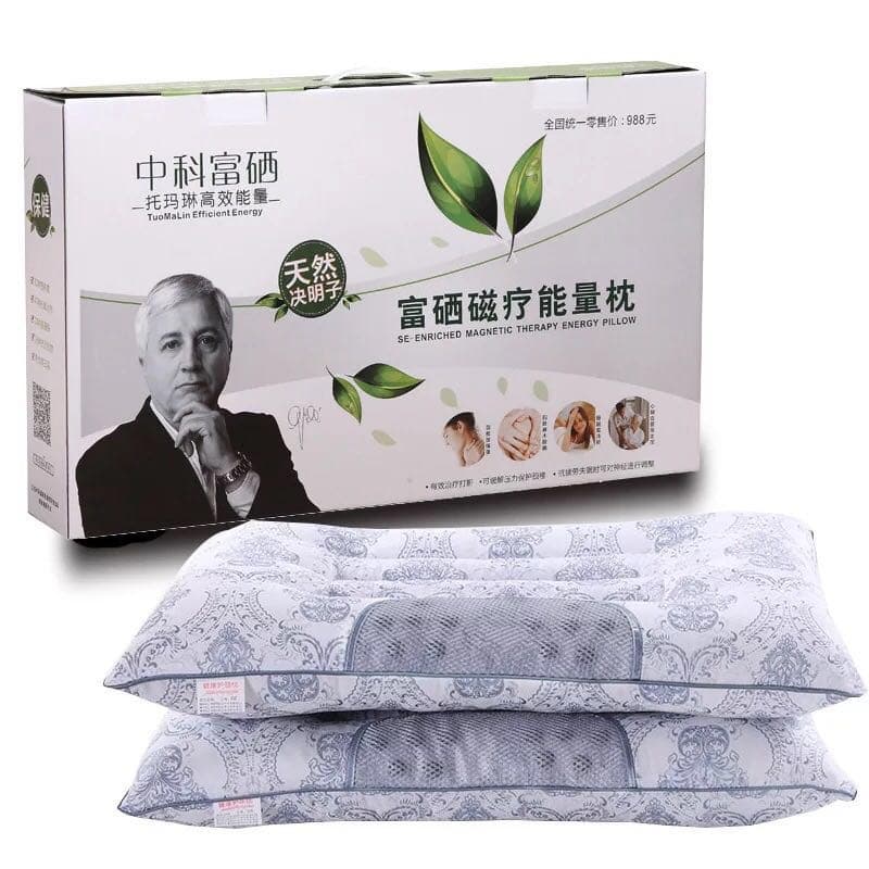 Zhongke Selenium-Enriched Small Semi-Circle Cassia Seed Magnetic Therapy Pillow, Neck Care Jewelry Bank Insurance Souvenir Store Celebration Pillow Cervical