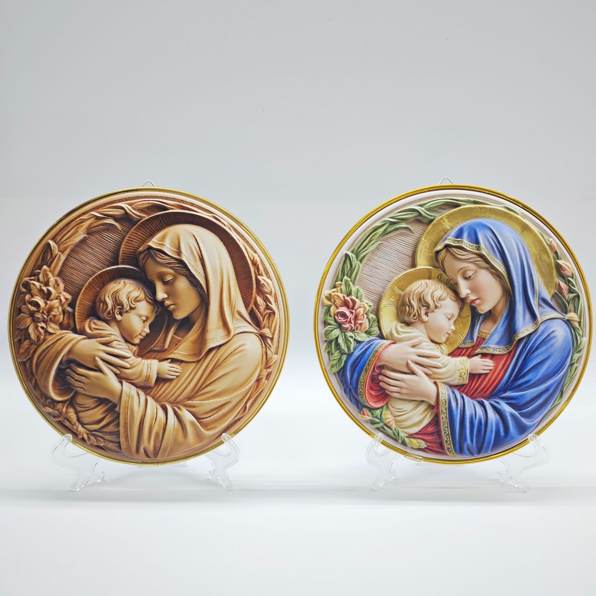 Cross-border resin foreign trade Holy Family resin ornaments pendants church home decoration three-dimensional relief crafts