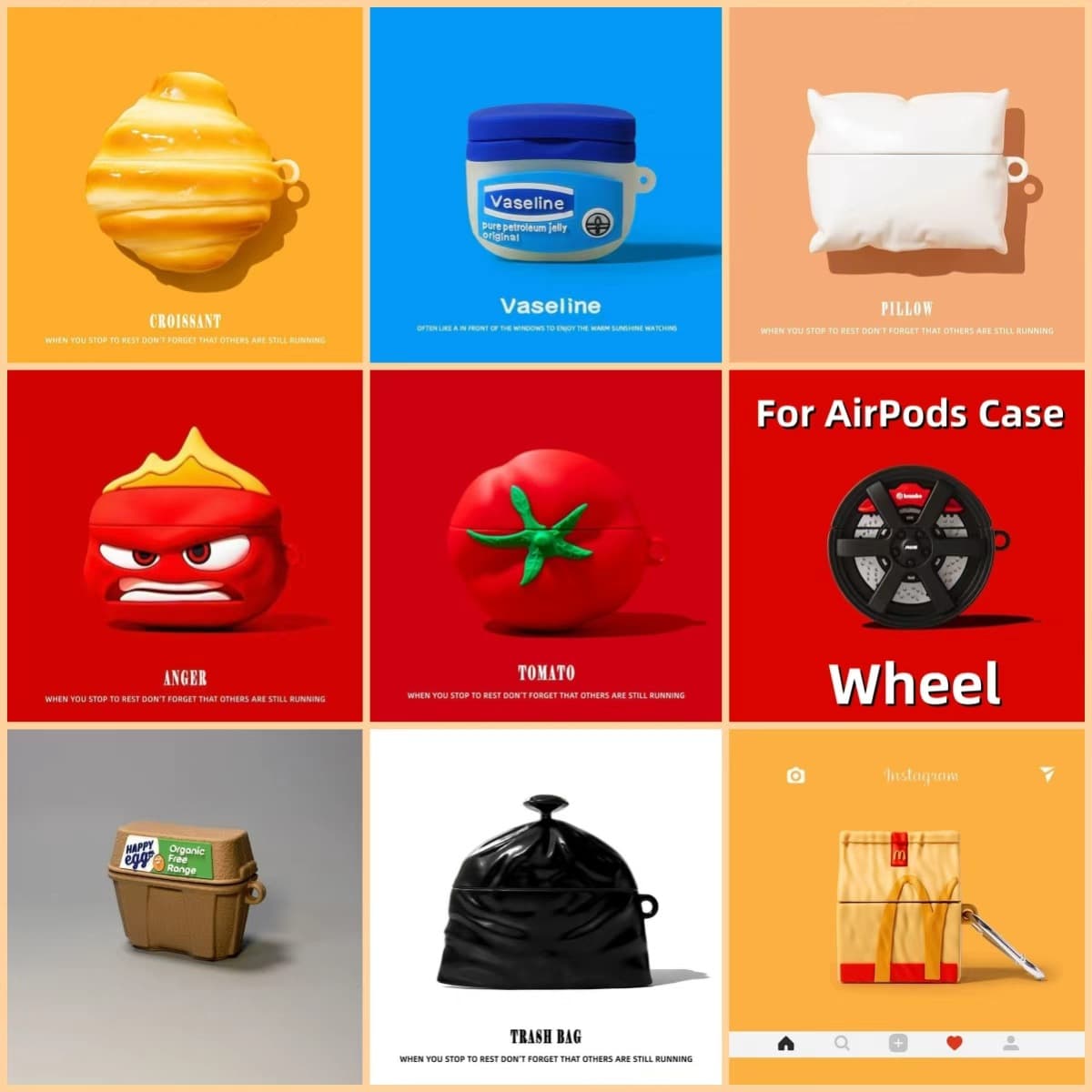 AirPods Pro 3 Cute Cartoon Bluetooth Case, Silicone Creative Soft Shell Compatible with Apple 2/1/4, Export Model