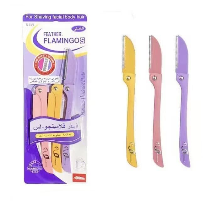 Beginner Eyebrow Tattoo Shaving Razor with Handle, Portable Folding Eyebrow Razor, Women's Eyebrow Razor, New for Beginners