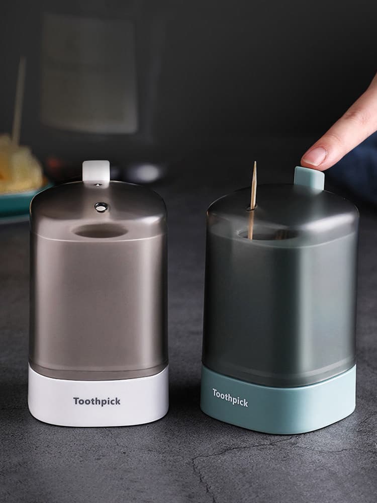 Press-Type Toothpick Dispenser, Creative Automatic Pop-Up Toothpick Holder for Restaurant, Home Use, Trendy Luxury Toothpick Container
