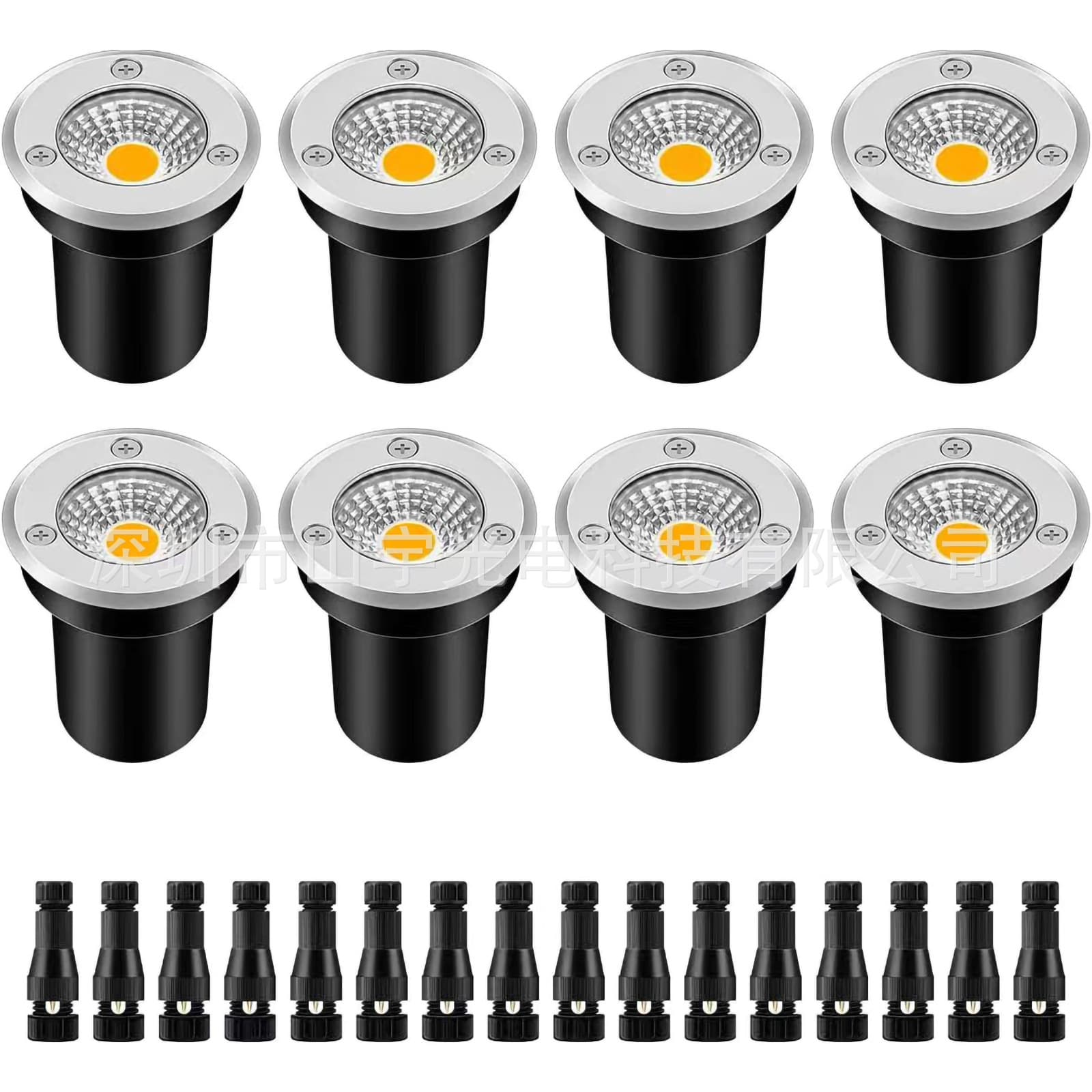 3w5w6w tile underground light landscape light RGBW underground light tree light 12-24v wide voltage 90-265v ground plug light