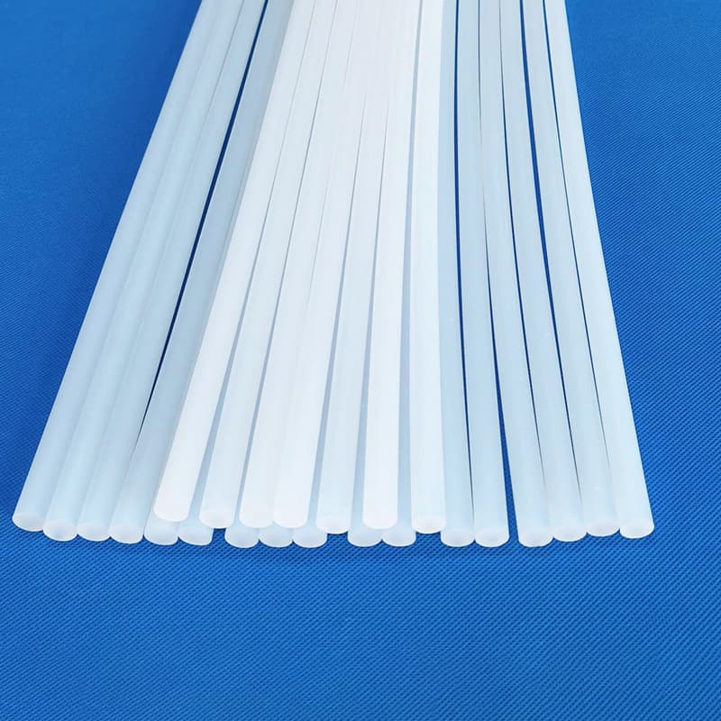 PFA Rod Round Soluble Semiconductor Extruded PFA Rod Chemical Resistance Weather Resistance PFA Rod Manufacturer In Stock