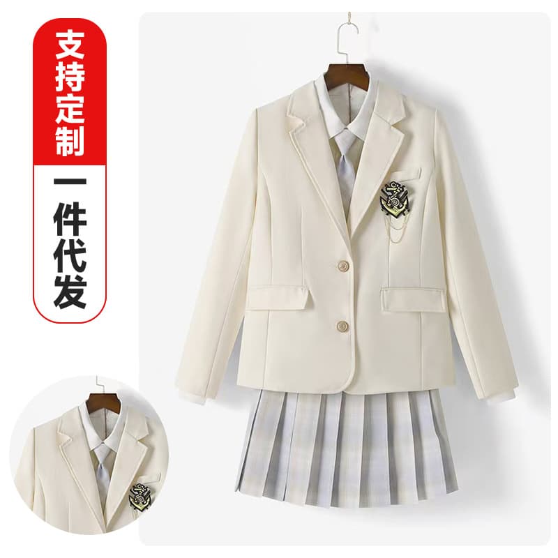 High-end JK style two-button blazer for women, suitable for spring, autumn and winter, authentic school uniform, Japanese style, college uniform.