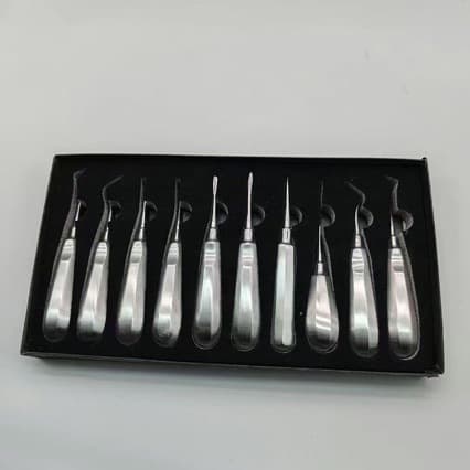 Dental instruments and braces, dental elevator, oral extraction forceps