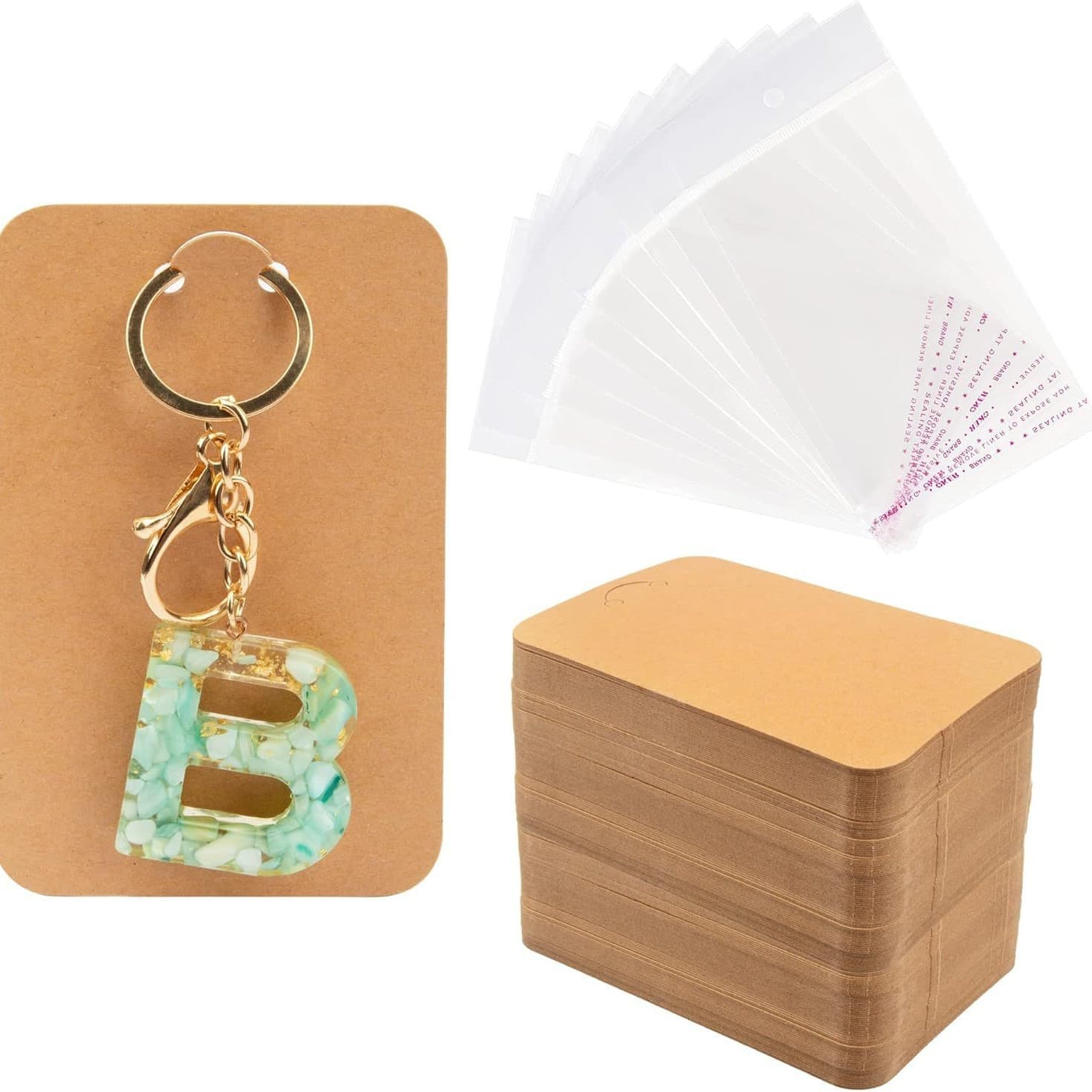 Blank Kraft Paper Hang Tag Label 9x6cm Writable Double Hole Lanyard Card Universal Bag Decoration Exhibition