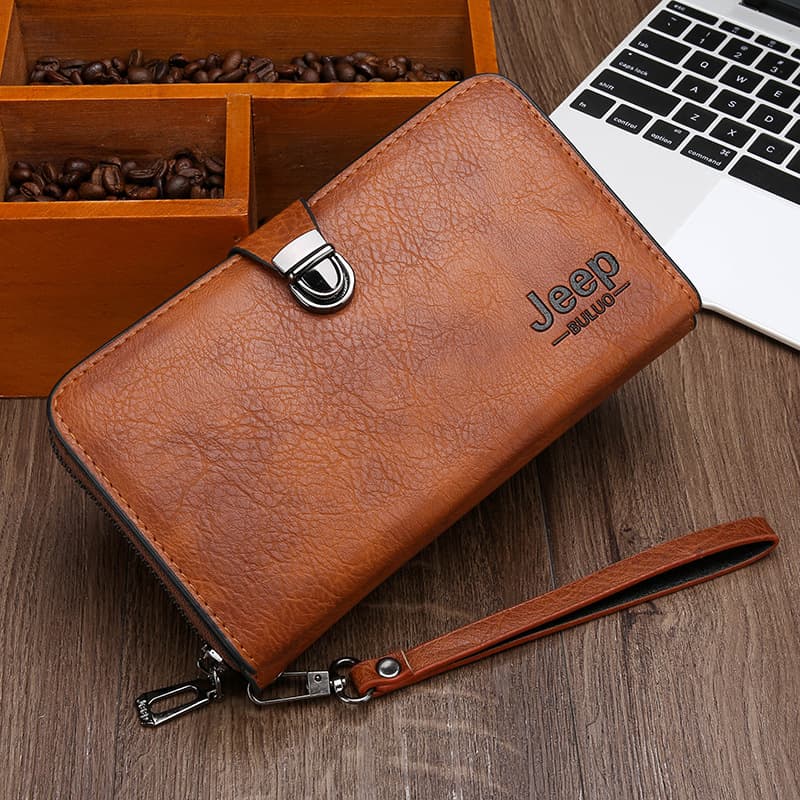Foreign trade new men's long wallet with multiple card slots, simple wallet, business casual clutch bag, small clutch bag for men