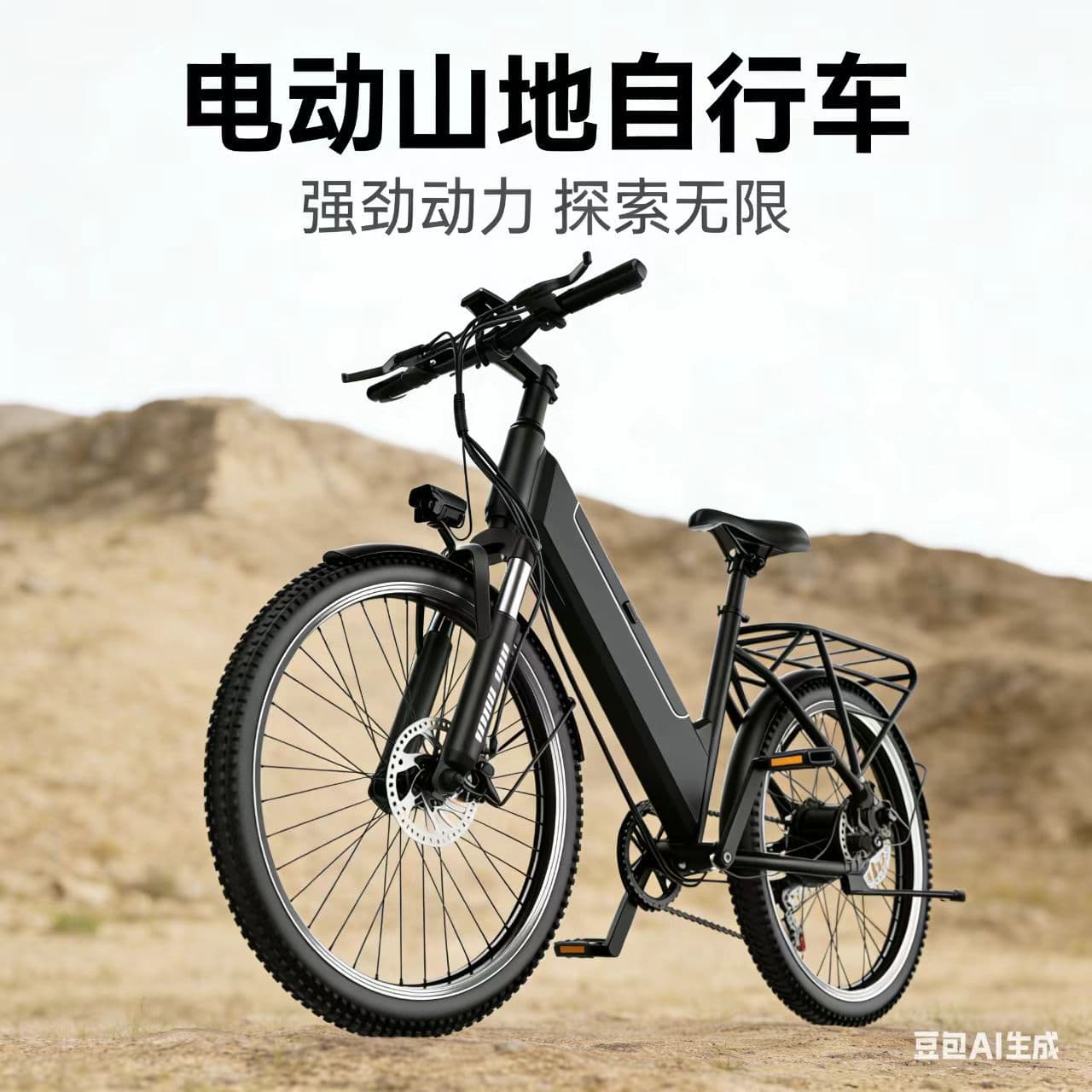 Factory Electric Power-Assisted Bicycle Overseas Warehouse E-bike Off-Road 21-Speed Electric Bike 26-Inch