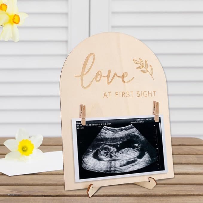 Factory direct sales wooden milestone baby commemorative card props newborn birth milestone photo commemoration cross-border