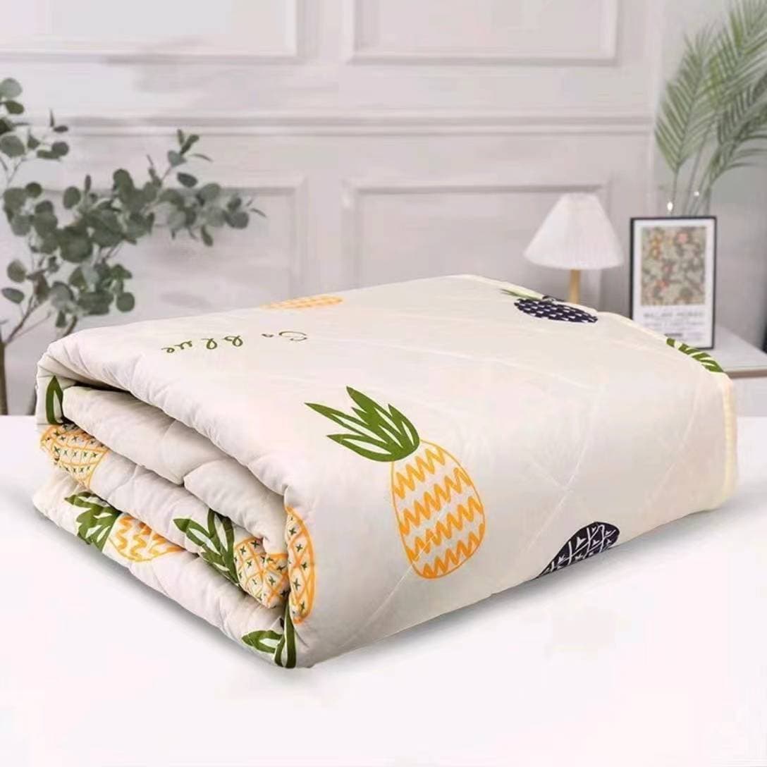 Summer Washed Cotton Air Conditioner Quilt Small Pineapple Summer Cooling Quilt Single/Double King Size Student Quilt 1.4*2m