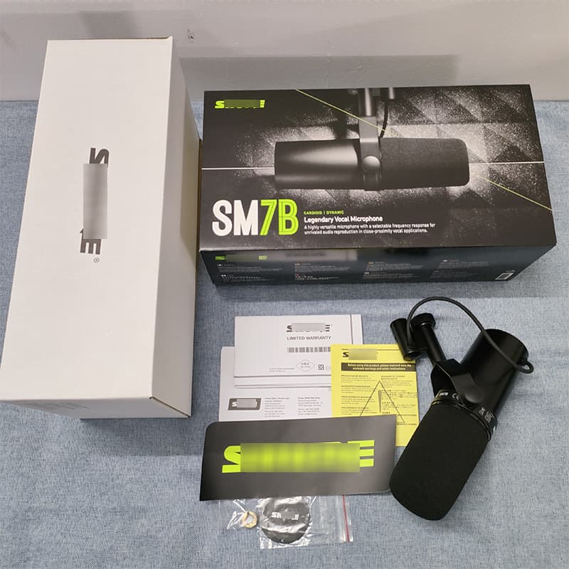 Cross-Border Export Wired Dynamic Microphone Sm7B Anchor Game Radio Commentary Recording Live Broadcast Recording Studio Microphone