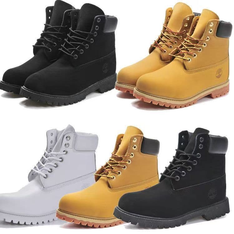 Putian Pure Original Tianbolan Waterproof Leather 10061W Yellow Honeycomb Insole Unisex Outdoor High-Top Shoes