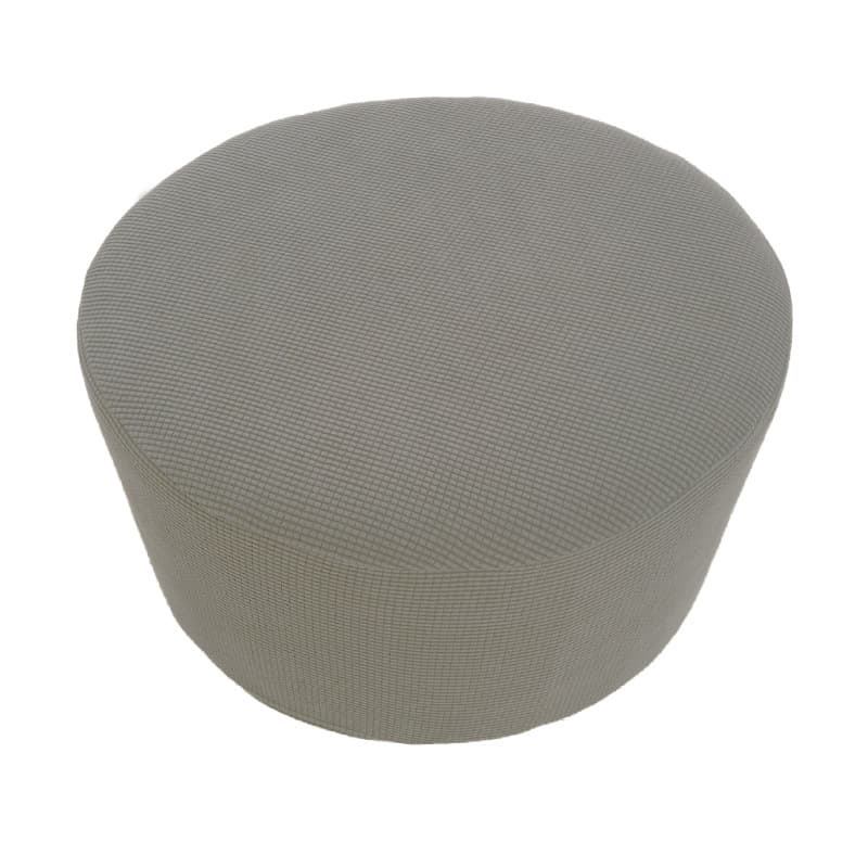 Cross-border Amazon solid color round low stool footrest cover elastic full-coverage sofa footstool cover sofa cover bench cover