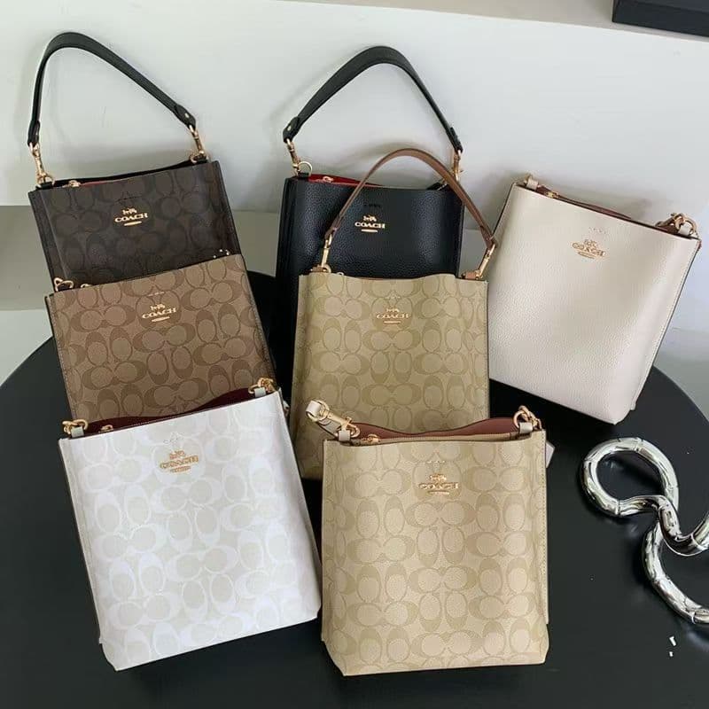 Koujia's new high-quality mollie Jasmine 22 bucket bag classic presbyopic one-shoulder diagonal retro handbag for women