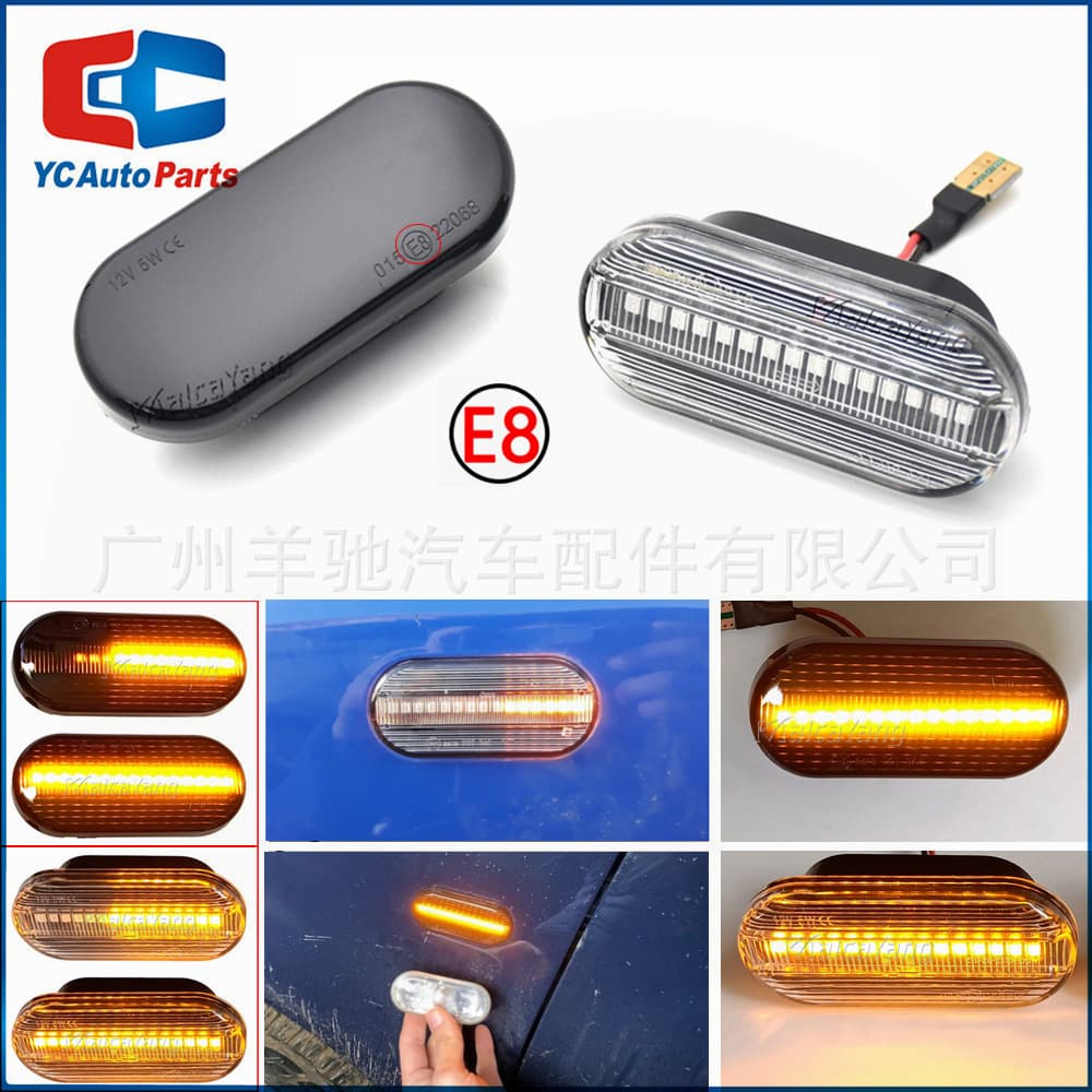 LED Sequential Turn Signal Side Marker Light for Volkswagen Bora Jetta Golf PCB Board Plug