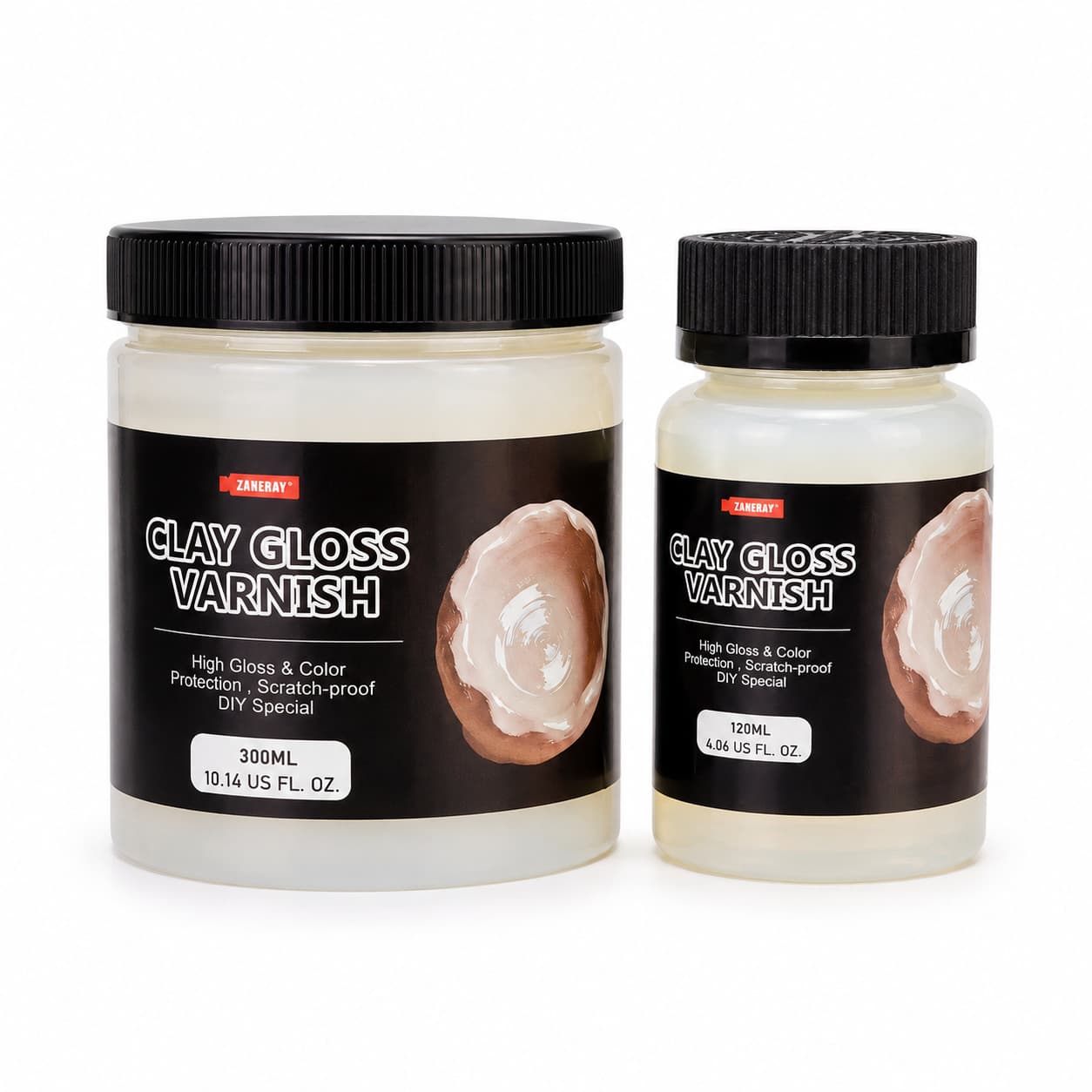 Cross-border Clay Gloss Varnish Sealer Air-Drying Clay Glaze Anti-Cracking Scratches and Wear Ceramic Clay Brightening Varnish