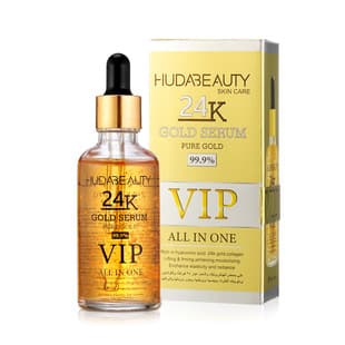 HUDA BEAUTY 24K Gold Foil Radiance Facial Serum Hydrating Brightening Firming Anti-Wrinkle