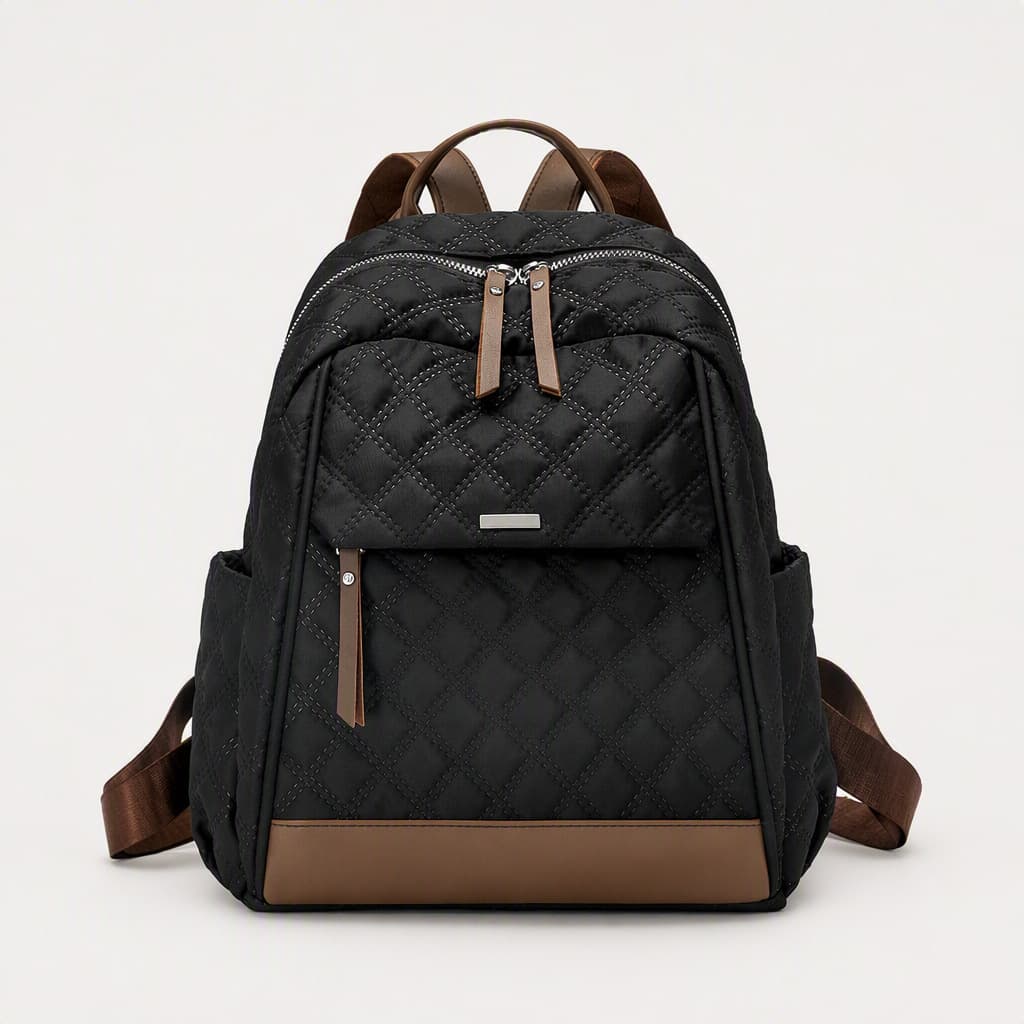 Women's Backpack 2026 New Fall/Winter Fashion Handbag, Korean Style Student School Bag, Lightweight Diamond Quilted Backpack