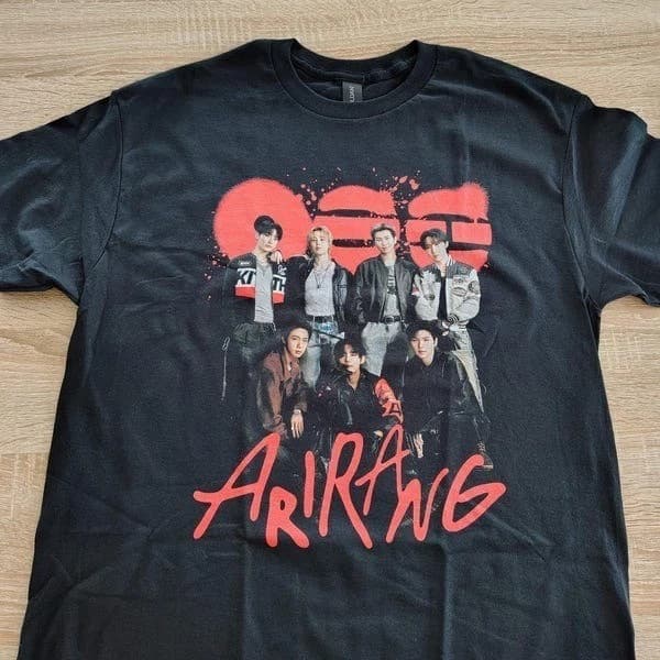 BTS Arirang Unisex T-Shirt, Kpop Concert World Tour 2026 Tee
