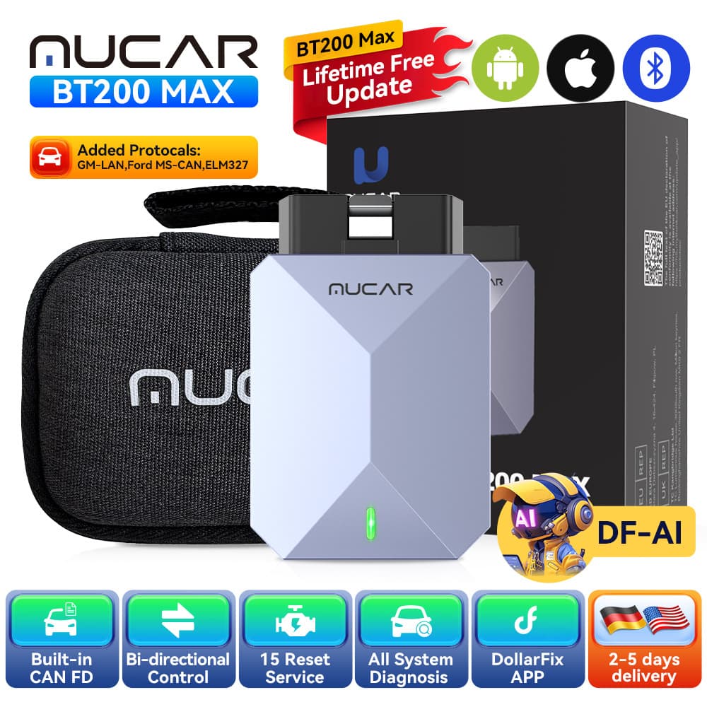 MUCAR BT200 MAX AI Diagnostic car Scanner OBD2 car diagnostic tool