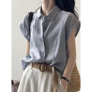 2026 Summer New Solid Color Sleeveless Square Neck Linen Cotton Top Retro Cotton Linen Women's Sleeveless Vest Shirt Women's Fashion