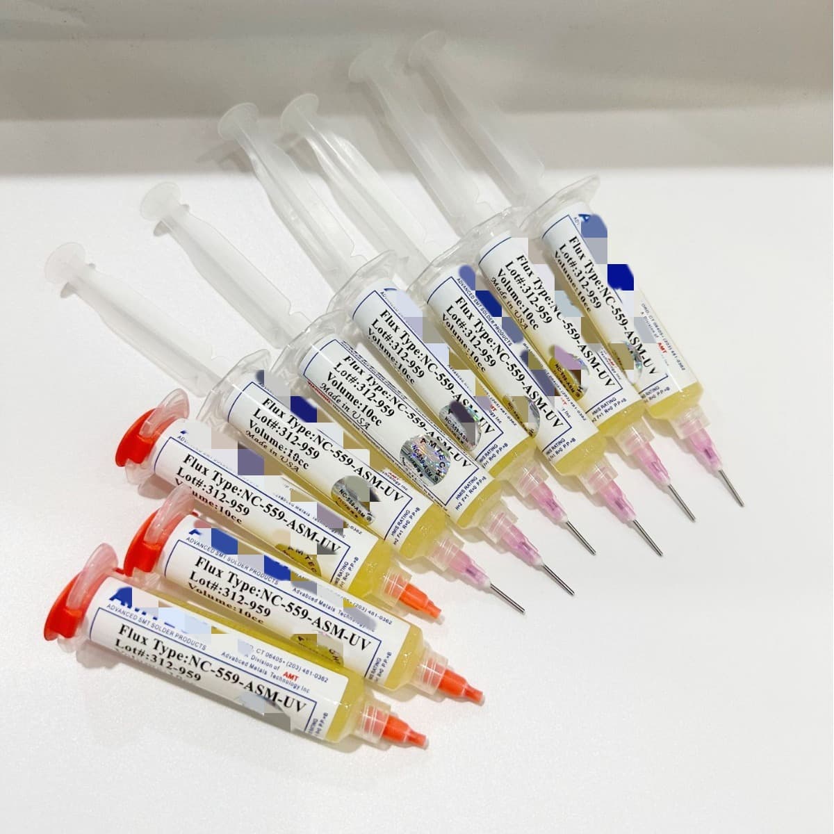 Repair Soldering Flux Paste Rosin Flux Syringe 559-ASM Soldering Flux with Plunger and Needle Tip