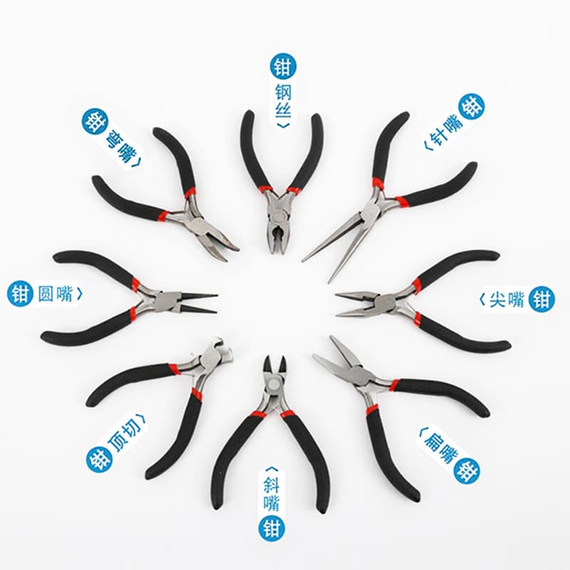 Pliers End Cutting Pliers, Needle Nose Pliers, Slip Joint Pliers, Diagonal Cutting Pliers, Round Nose Cutting Pliers, Hand Mini Tool Set Multi-function