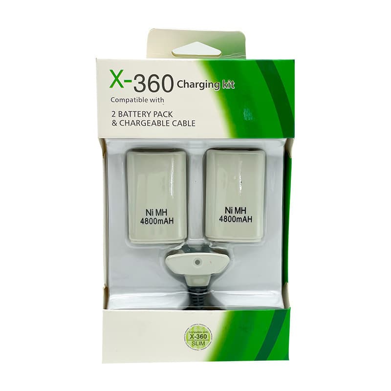 Suitable for Xbox360 Three-In-One Battery, X360 Battery, 360 Wireless Controller Set Battery Pack Accessories