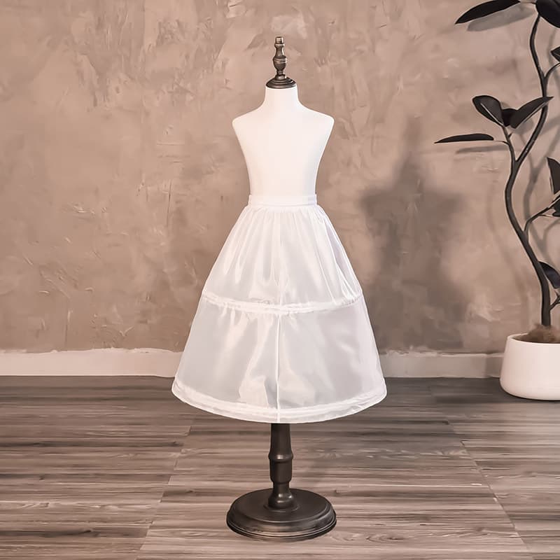50cm Petticoat Children's Boned Petticoat Medium Length Girl's Princess Dress A-line Slip Elastic Waist Cross-border Amazon