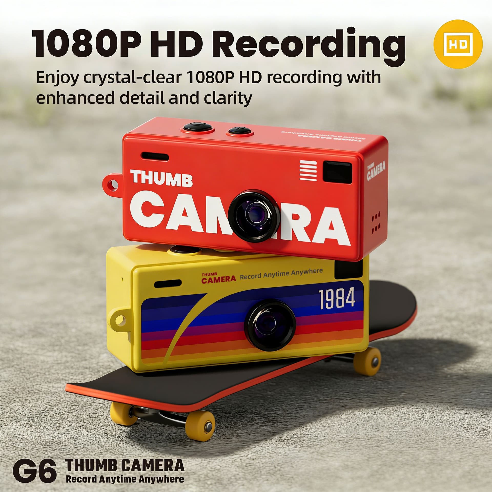 Cross-border G6 Mini Thumb Camera Student Small Sports Camcorder Pocket Camera Children Photography