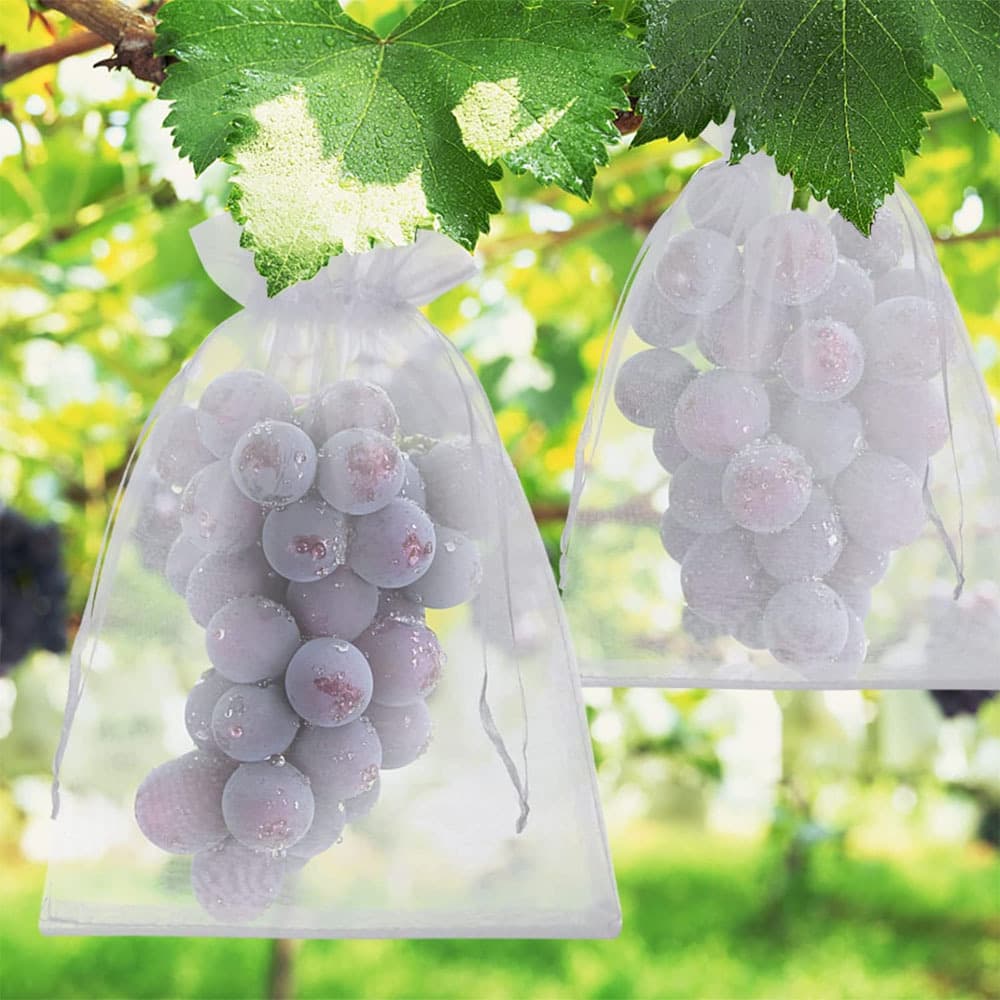 Fruit protective bags, fruit mesh bags, fruit and vegetable mesh bags with drawstrings, grape and mango garden insect-proof bags