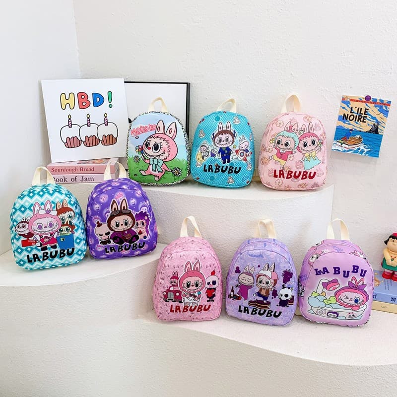 Cute Kids Backpack for Girls, Cartoon Toddler Preschool Kindergarten School Bag, Small Boys' Double-Shoulder Backpack