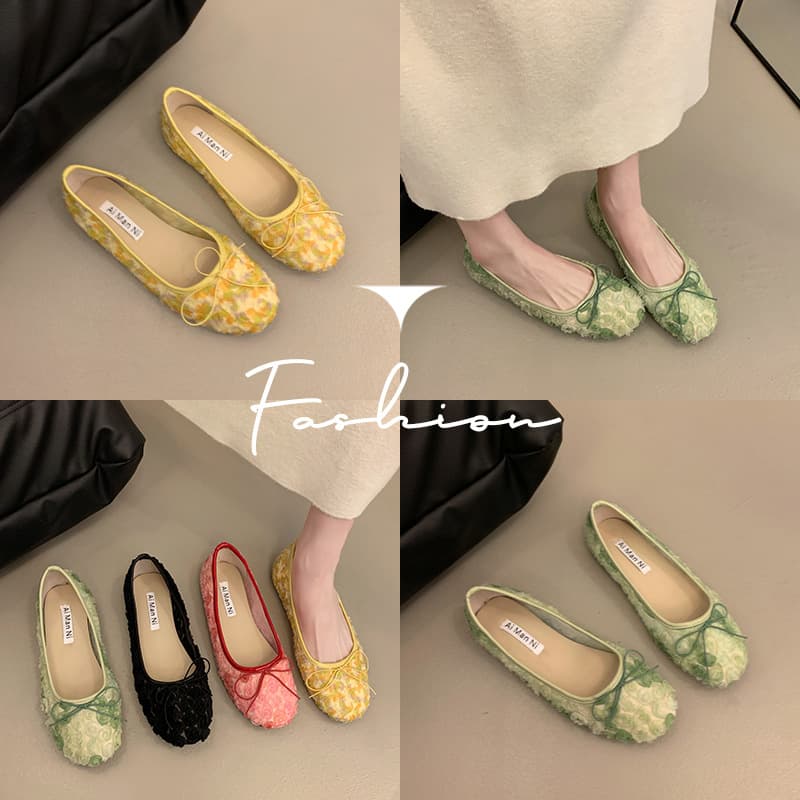 French Gentle Yellow Driving Shoes for Women 2025 Summer New Style, Fairy Style for Dresses, Niche Evening Flats