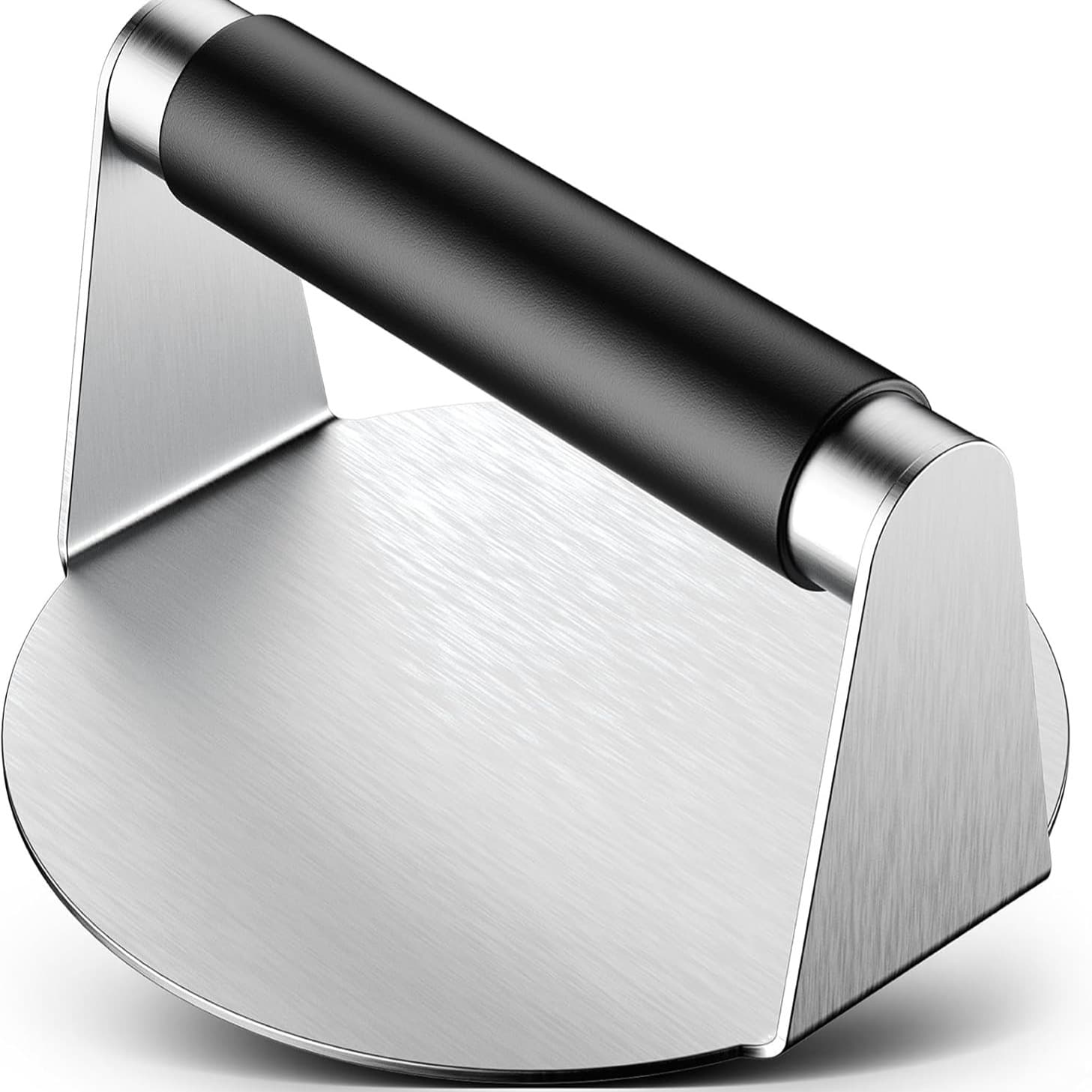 Spot 2.0 thickness 304 stainless steel hamburger cake press 5.5-inch grill pan press meat press meat grill meat press