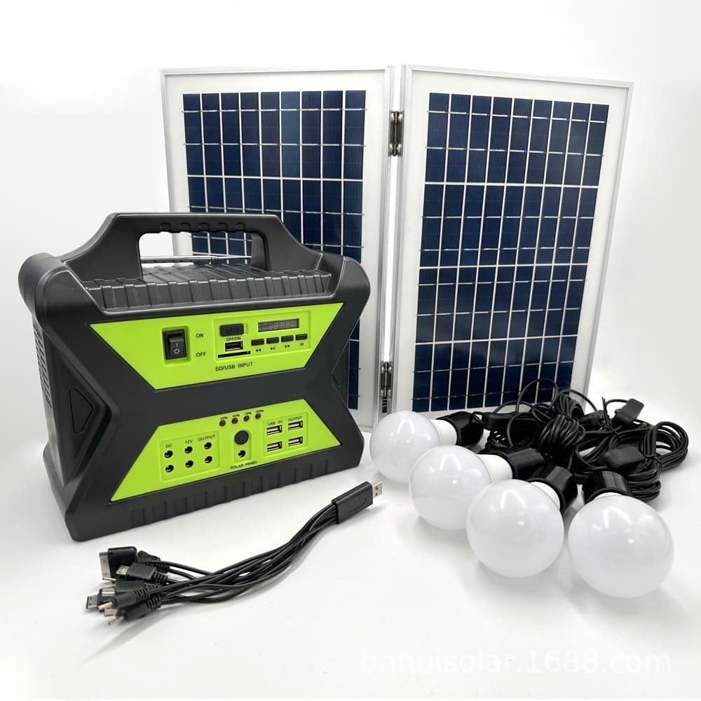 High Power AC/DC 20W Solar Power System with Home Small Appliances Outdoor Emergency Power Supply