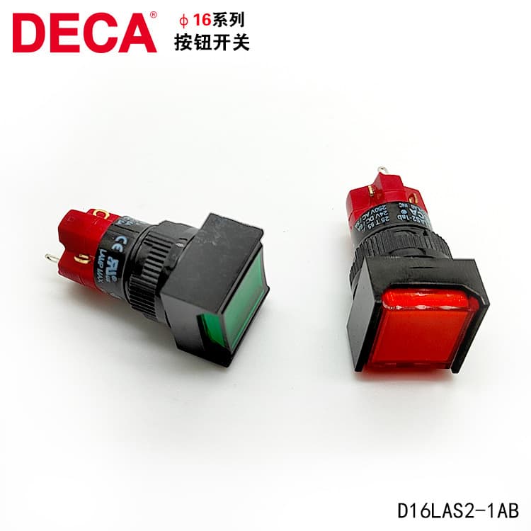 Taiwan DECA Jinlian D16LAS2-4AB/D16LMS2-4AB non-illuminated push button switch 16mm 4NO+4NC