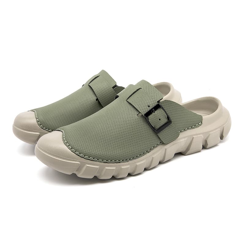 Birkenstock Shoes Men's Closed-Toe Slippers Men's Outdoor Slippers Soft-Soled Sandals New Style Slippers Men's Large Size Slip-On Beach Sandals