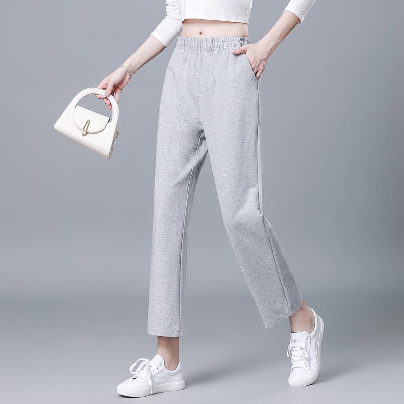 Plus Size Women's Sweatpants, Thin and Lightweight, Suitable for Spring and Autumn, Versatile, Loose Fit, High Waist, 2026 New Style, Wrinkle-Free