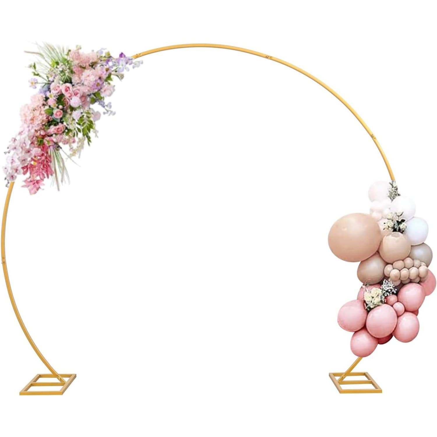 Round Background Frame Gold Metal Ring Background Stand Round Balloon Arch Support Frame for Birthday Party