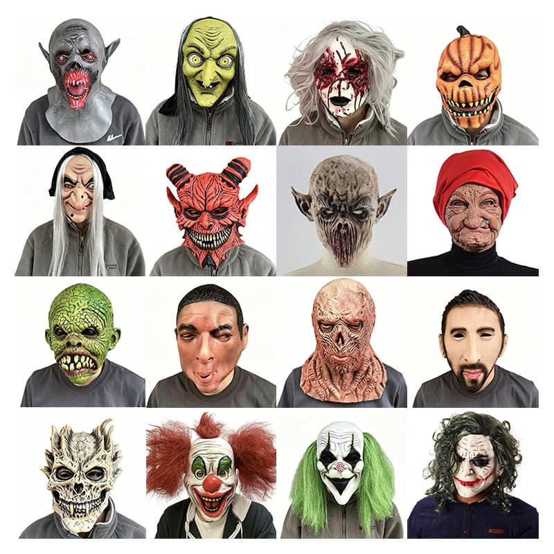 Stranger Things 4 Vecna Latex Glowing Mask Headpiece Halloween Horror Party Prop