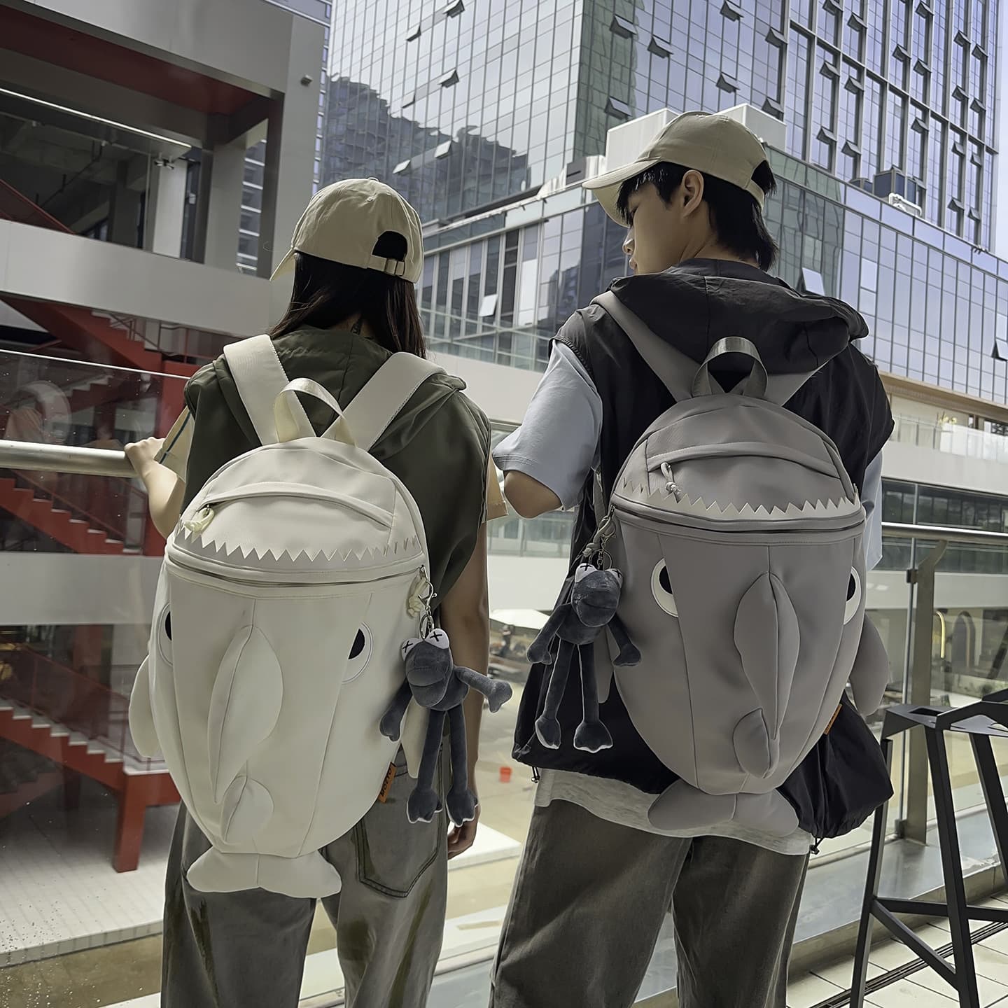 Shark Creative Monster Backpack for Men, New Cartoon Cute Backpack, Funny Personality Student Internet Celebrity Trendy Schoolbag