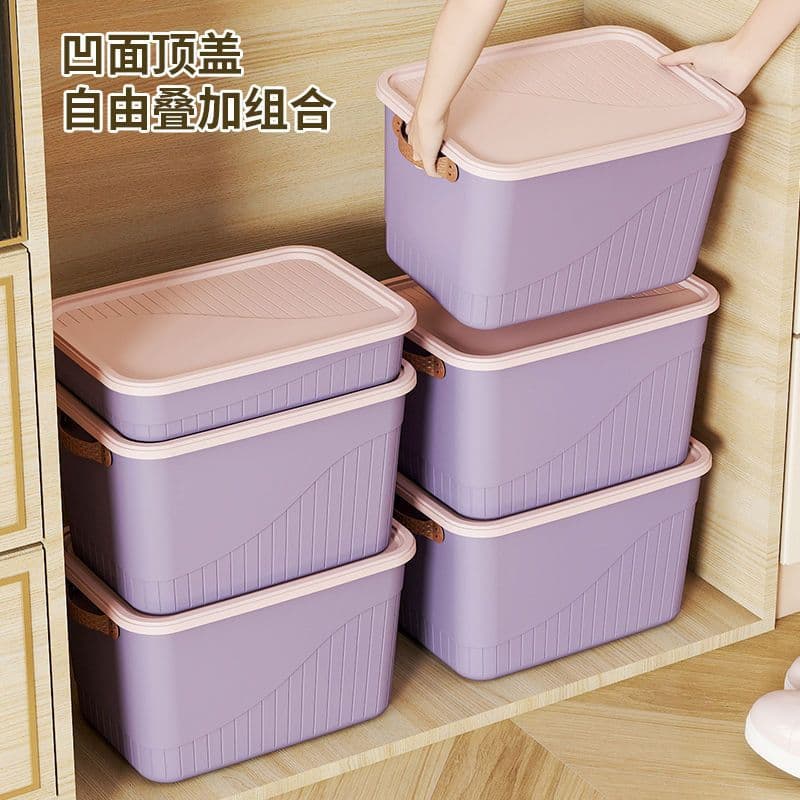 Desktop storage box for cosmetics, sundries, and snacks; kitchen organizer box; household drawer plastic storage box