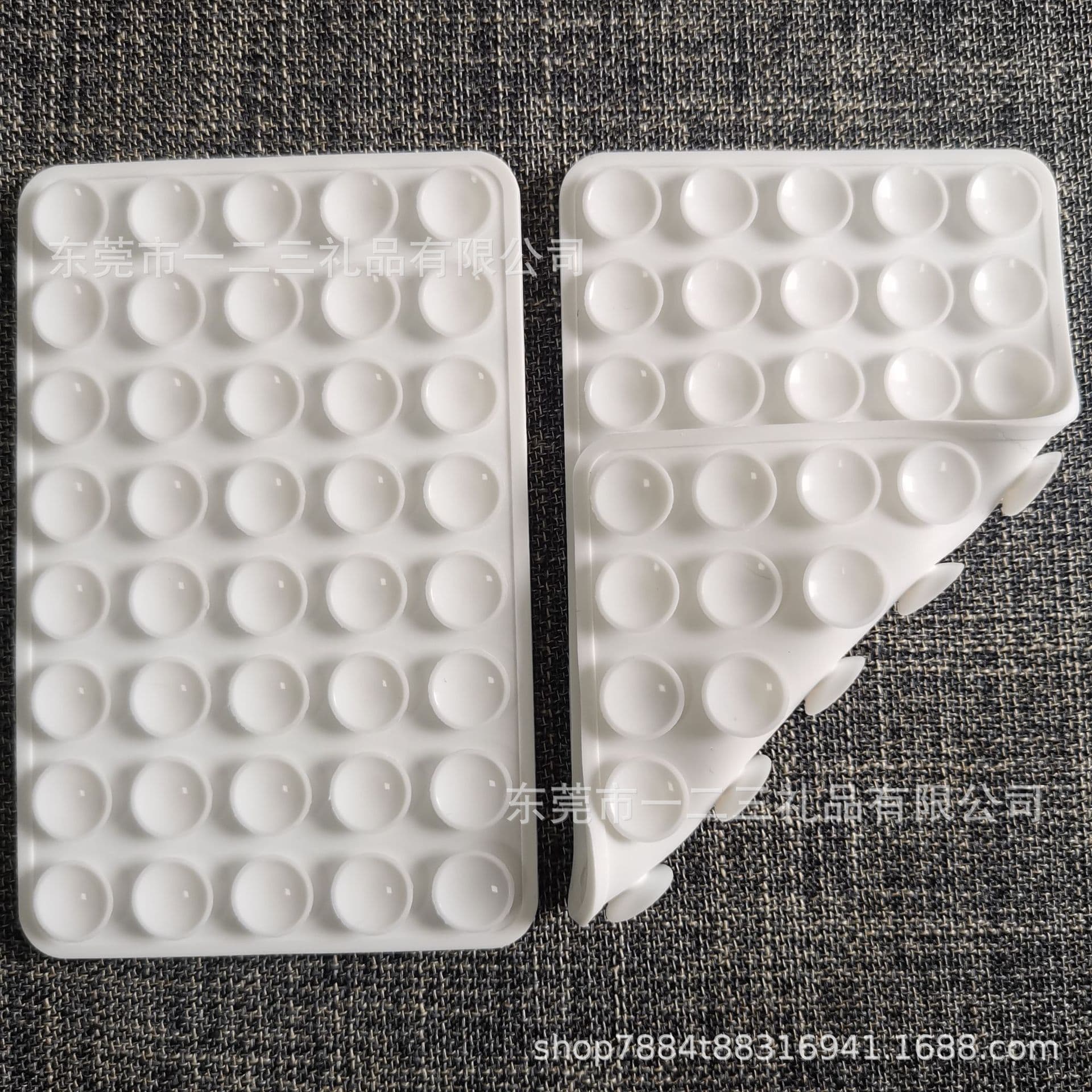 40-Piece 80 Silicone Double-Sided Suction Cup Black Minimalist Suction Cup Pad Anti-Slip Phone Case Portable Removable Phone Stand