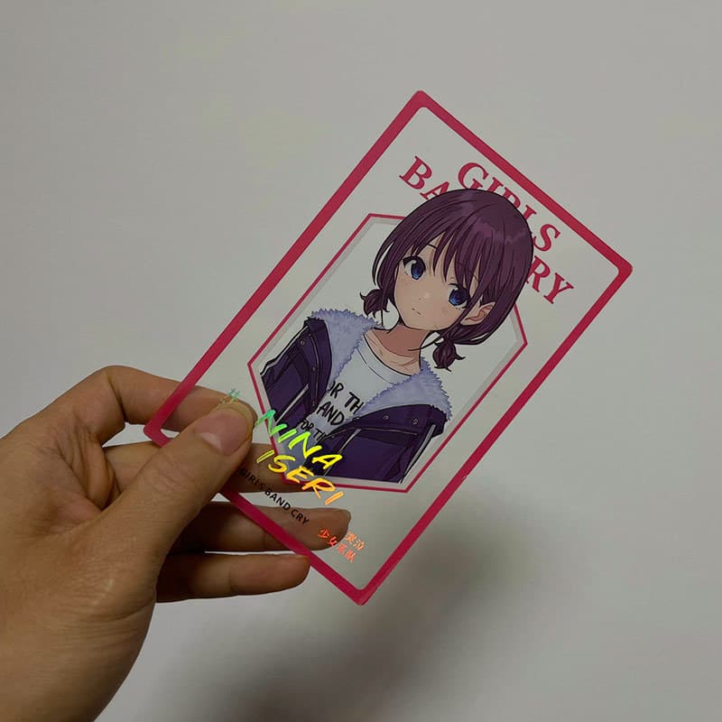 PET Clear Card Anime PVC Clear Card Custom Star Clear Card Game Transparent Card Acrylic Clear Card