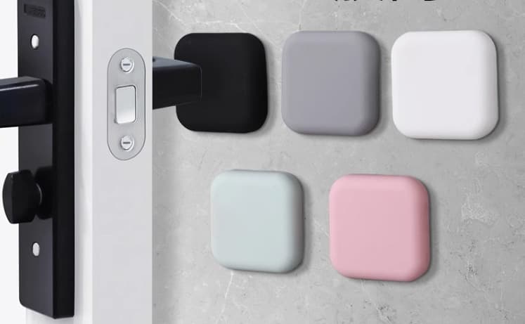 Door handle anti-collision sticker silicone anti-collision pad door rear refrigerator door stopper door holder bedhead anti-collision gadget
