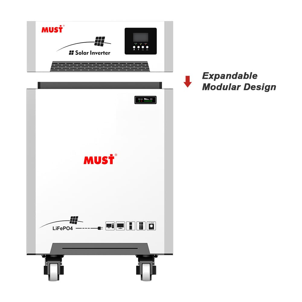 Solar Storage All-in-One 6KW 48V Stackable Lithium Battery 51.2V 250AH 12800WH WiFi and BMS