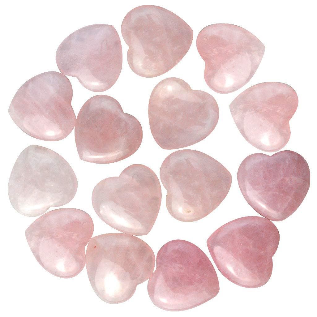 2cm natural stone pink quartz love gemstone heart-shaped natural stone crystal rough stone crystal natural rough stone
