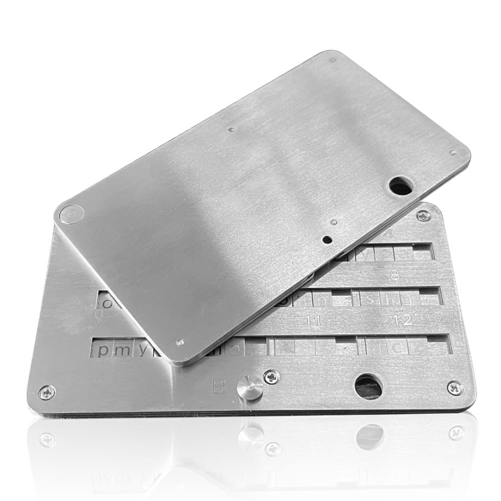 Factory Direct Bit B Stainless Steel Mechanical Password Notebook