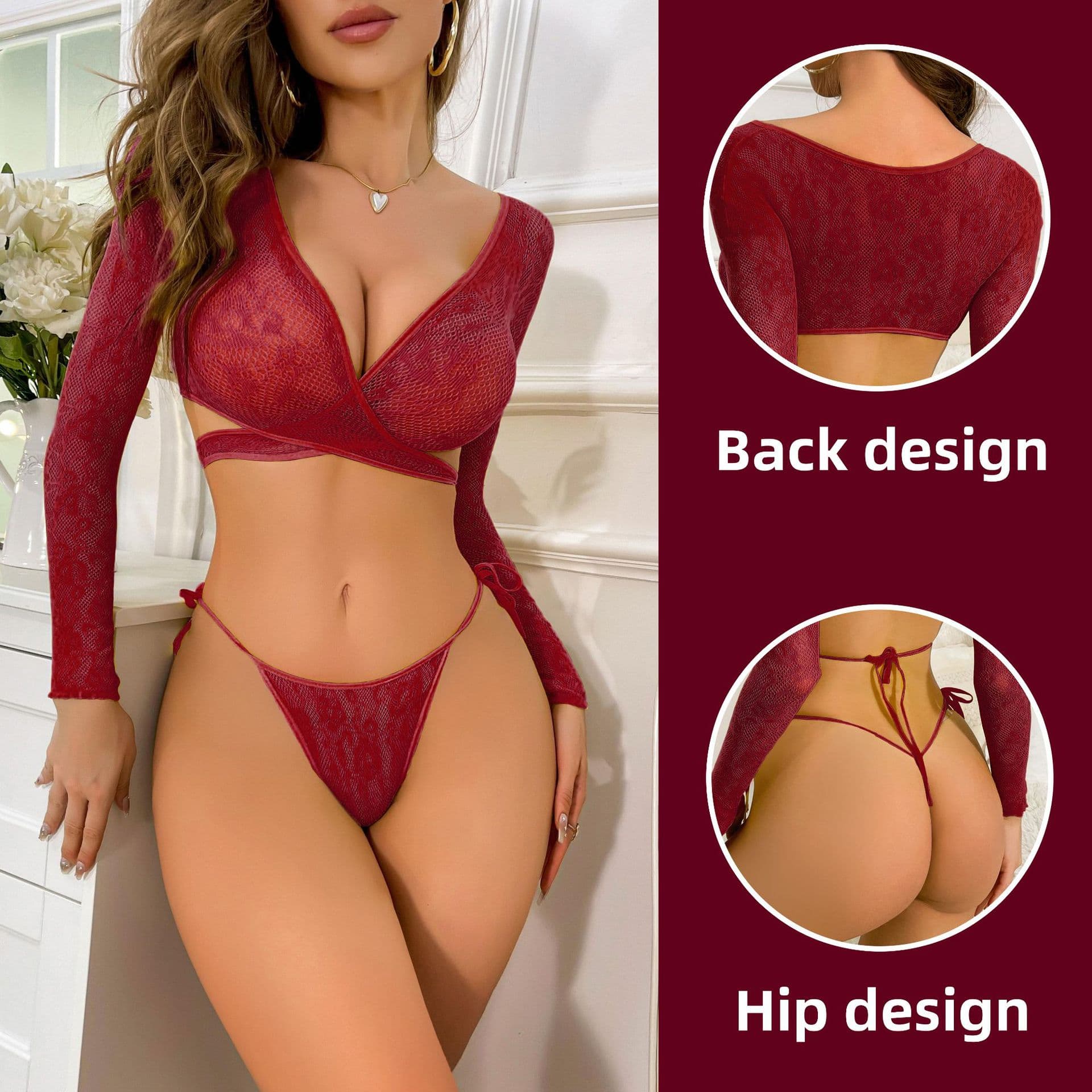 New Sexy Women's Bras with Straps European and American Style Underwear Set Triangle Shape Bralette Comfortable Fit