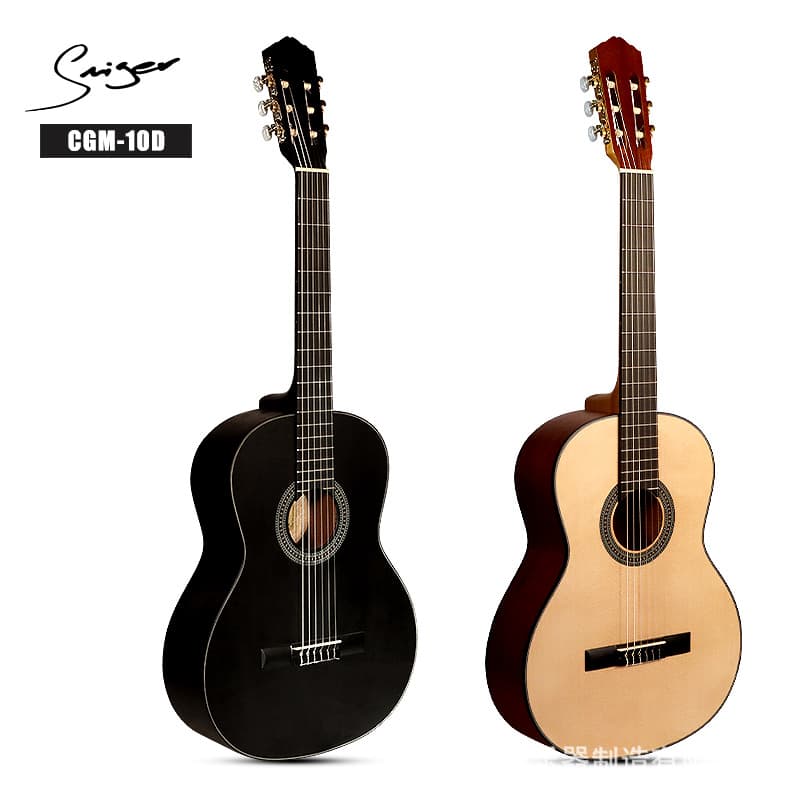 Professional Full-Size Classical Guitar with Pickup, 39-inch, Grade Exam Beginner Children Nylon String Guitar